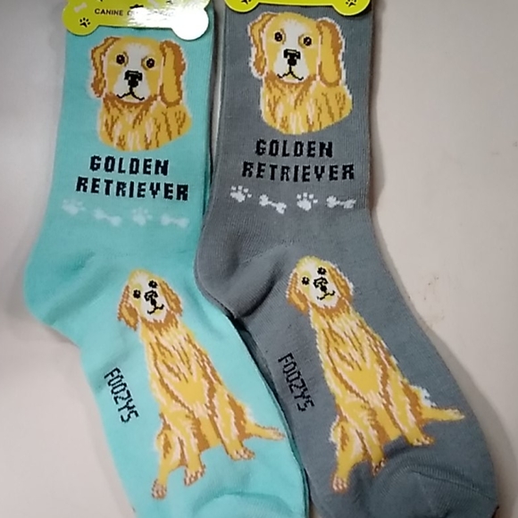 8/$30! Golden Retriever Foozys Socks Mix & Match - Picture 2 of 3